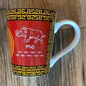Fisher year of the pig oversized mug
